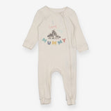 Sleepsuit Cream Ribbed I love My Mummy