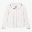 Frill collar blouse Willow Crossley x Brora