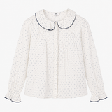 Frill collar blouse Willow Crossley x Brora