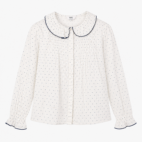 Frill collar blouse Willow Crossley x Brora