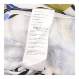 Top Striped Floral Navy White 3/4 Sleeve