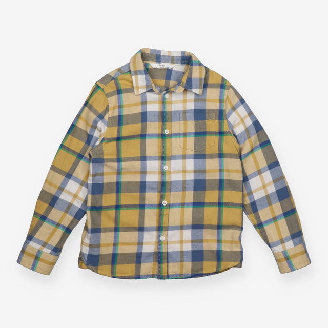 Shirt Yellow and Blue Check