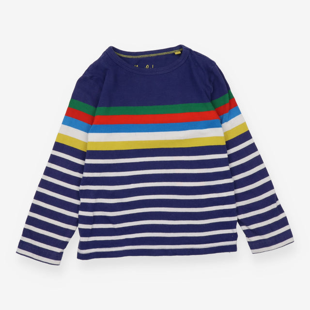 T-shirt long sleeve blue white colorful striped 