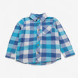 Shirt Long Sleeve Blue Check