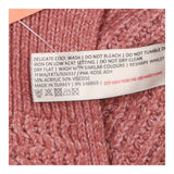 Cardigan Pink Open Front Chunky Knit Pocket