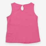 Pink vest with crotchet detail
