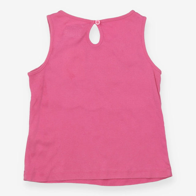 Pink vest with crotchet detail