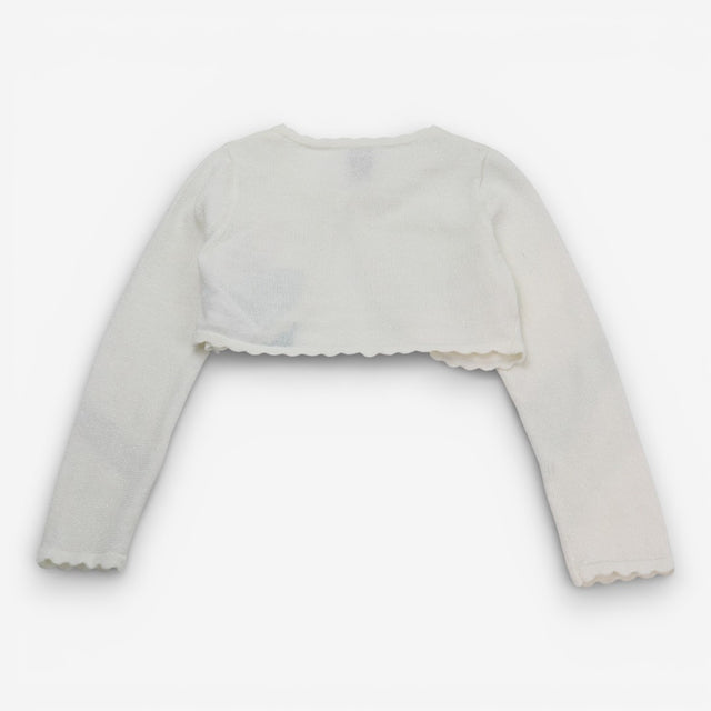 Bolero Cardigan Cream Sparkle