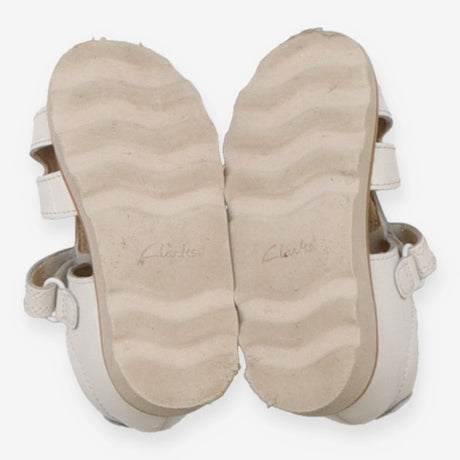Sandals White Heart Velcro Straps