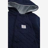 Pramsuit Blue Quilted with Elephant
