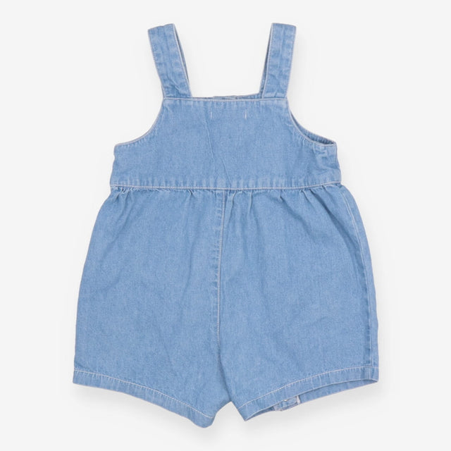 Blue Denim Romper with Cat