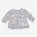 Tunic Long Sleeve Blue Floral