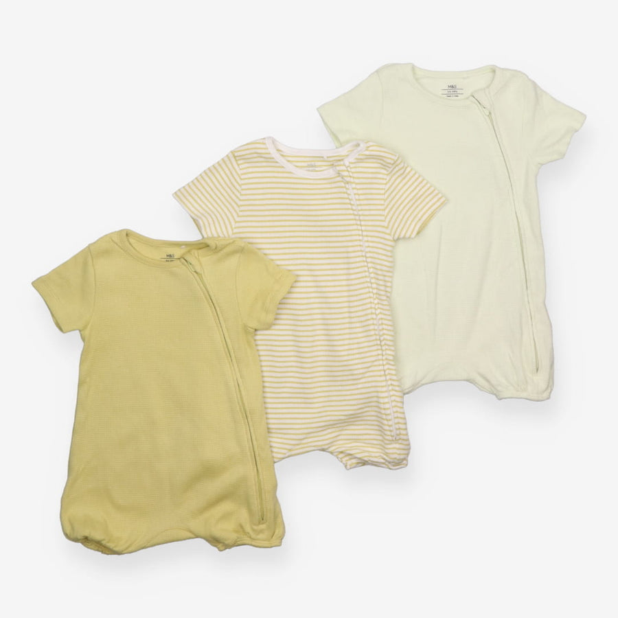 3 Pack Bodysuits Plain and Striped 