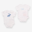 2 pack white animal bodysuits