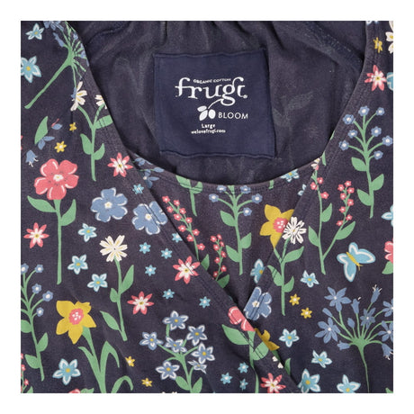 Frugi Bloom navy floral maternity dress