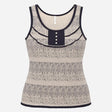 Vintage Style Sleeveless Top Floral Print