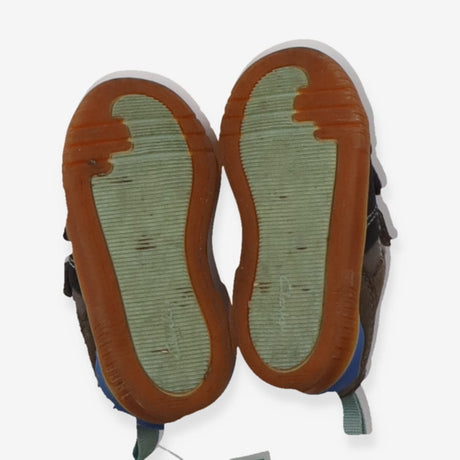 Shoes velcro brown dark blue