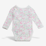 Bodysuit Wrapover Pink Floral Print