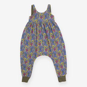 Whales & Whiskers Dungarees Navy Nature