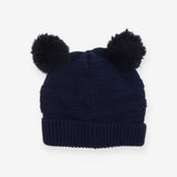 Bobble Hat Navy Knit