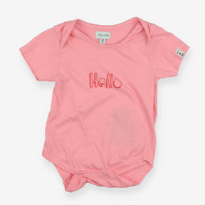 Pink Hello bodysuit