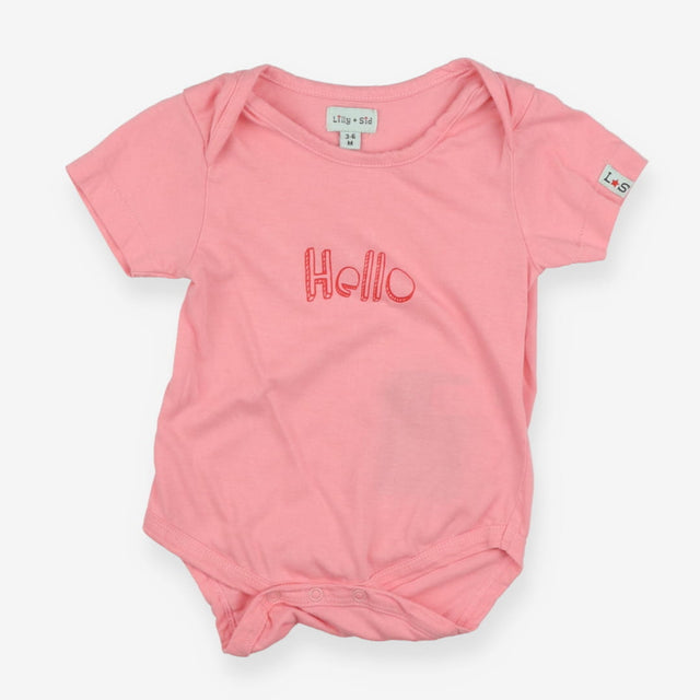 Pink Hello bodysuit