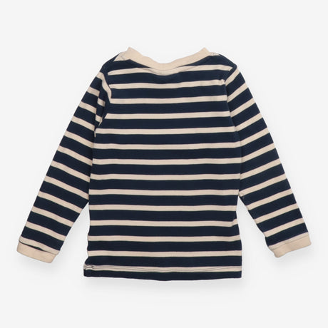 T-shirt long sleeve navy and white stripe