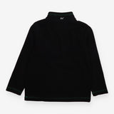 Fleece Half Zip Black with Green Zip