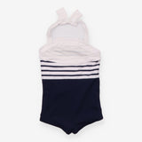 Swim Costume Nautical Halter Neck