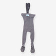 Tights with braces marl grey