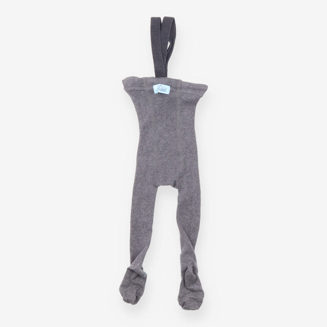Tights with braces marl grey