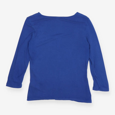Hobbs Square Neck Long Sleeve Top - blue