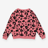 Sweatshirt pink leopard spots and lightning