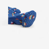 Pramsuit Blue with rainbow hedgehogs