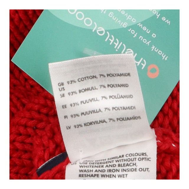 Red Knit Snowflake Sweater