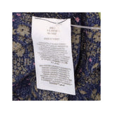 Midi Dress Smocked High Neck Long Sleeve Floral Na