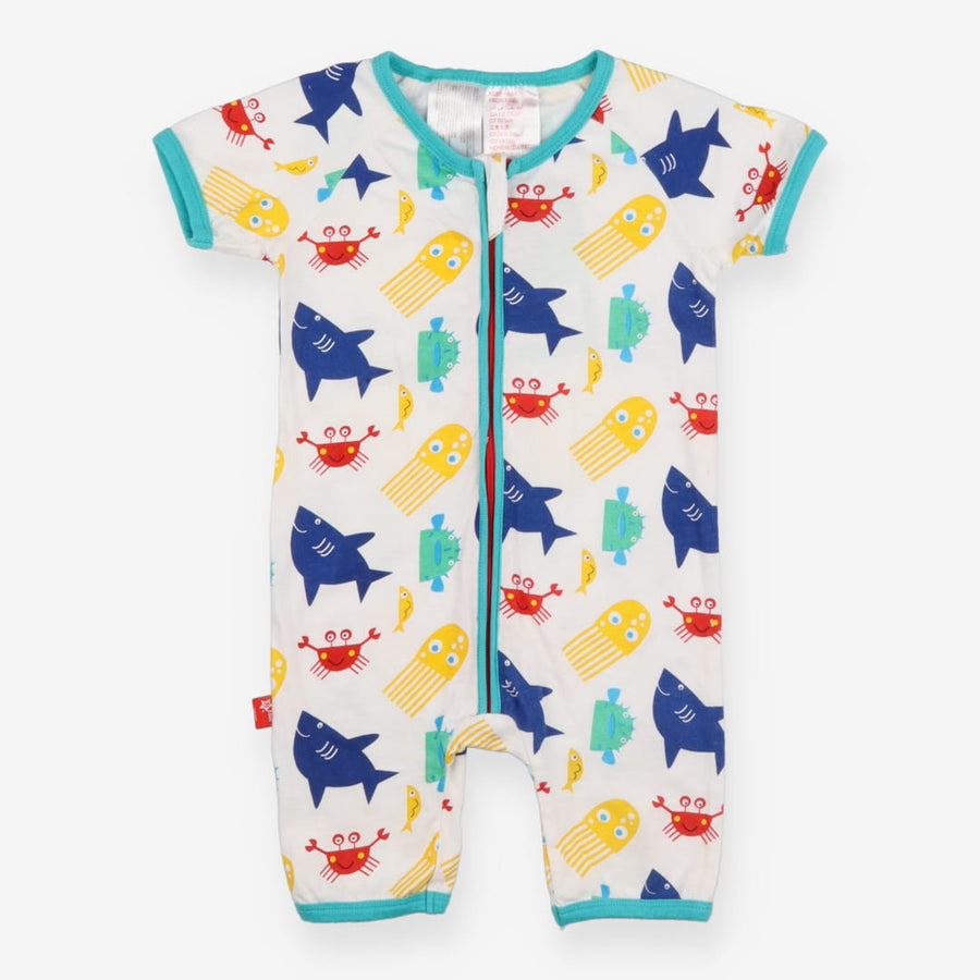 White sea creature romper