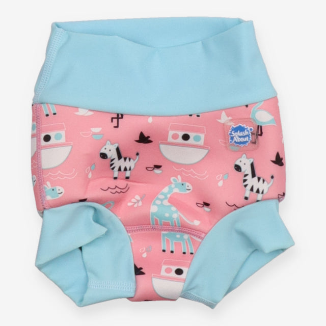 Swim nappy pink zebra flamingo giraffe print