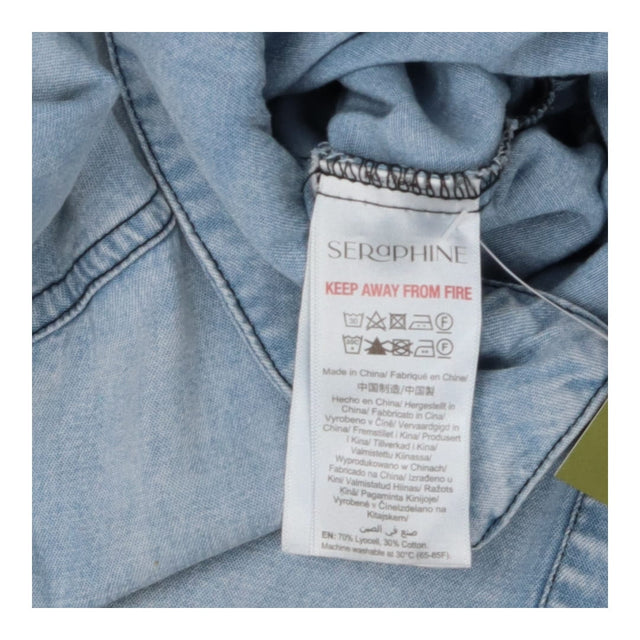 Seraphine Soft Denim Maternity Jumpsuit