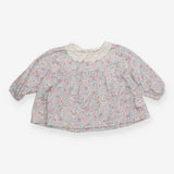 Floral Dress with lace collar