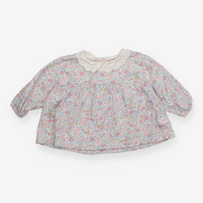 Floral Dress with lace collar