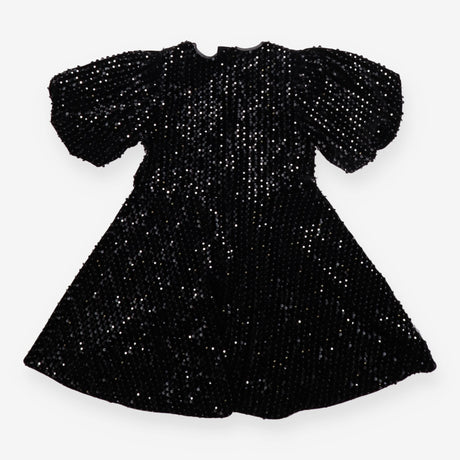 Party dress cord sequins black