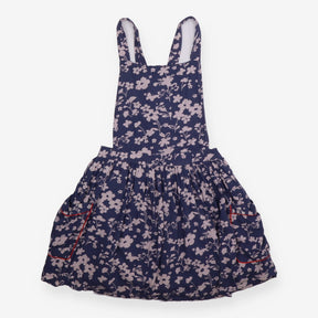 Pinafore navy floral