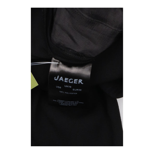 Black Elastic Waist Drawstring Toggle Cuffed Trous