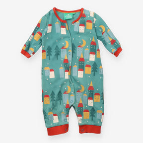 Green Trees and Houses Sleepsuit