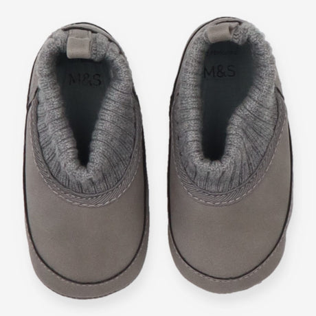 Booties Grey with Star Bottoms