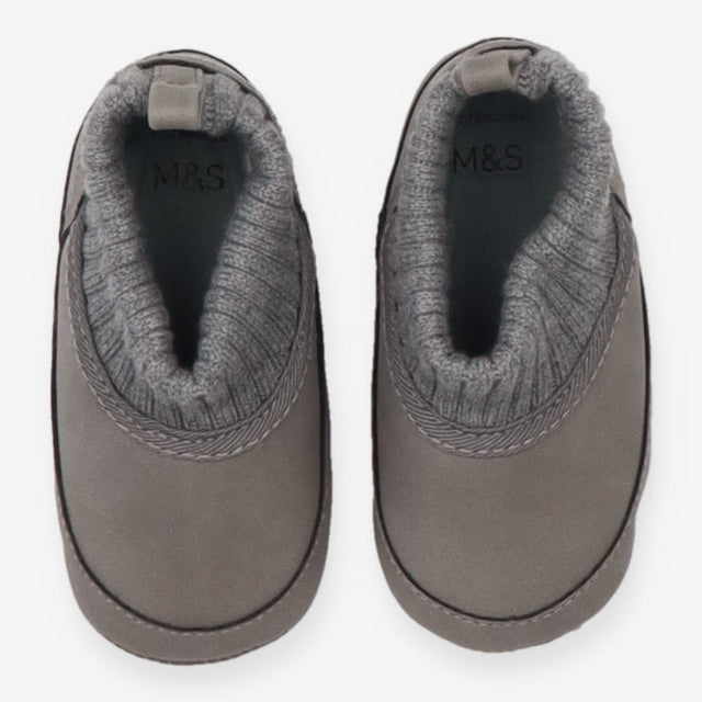 Booties Grey with Star Bottoms