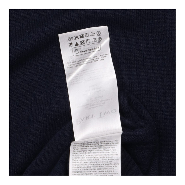 Jumper Dress Dark Navy Pure Wool Long Sleeve