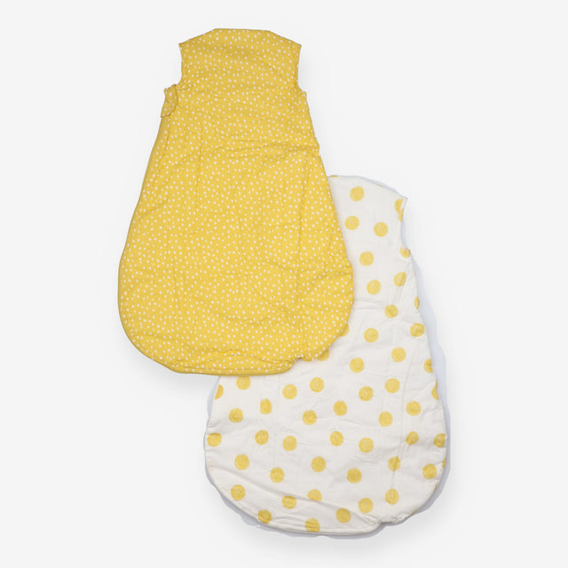 Spots Baby Sleeping Bag, 2.5 Tog, Pack of 2, Yello