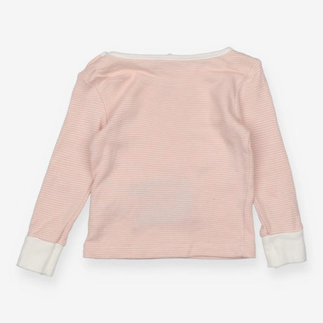 Tee LS face pink stripe